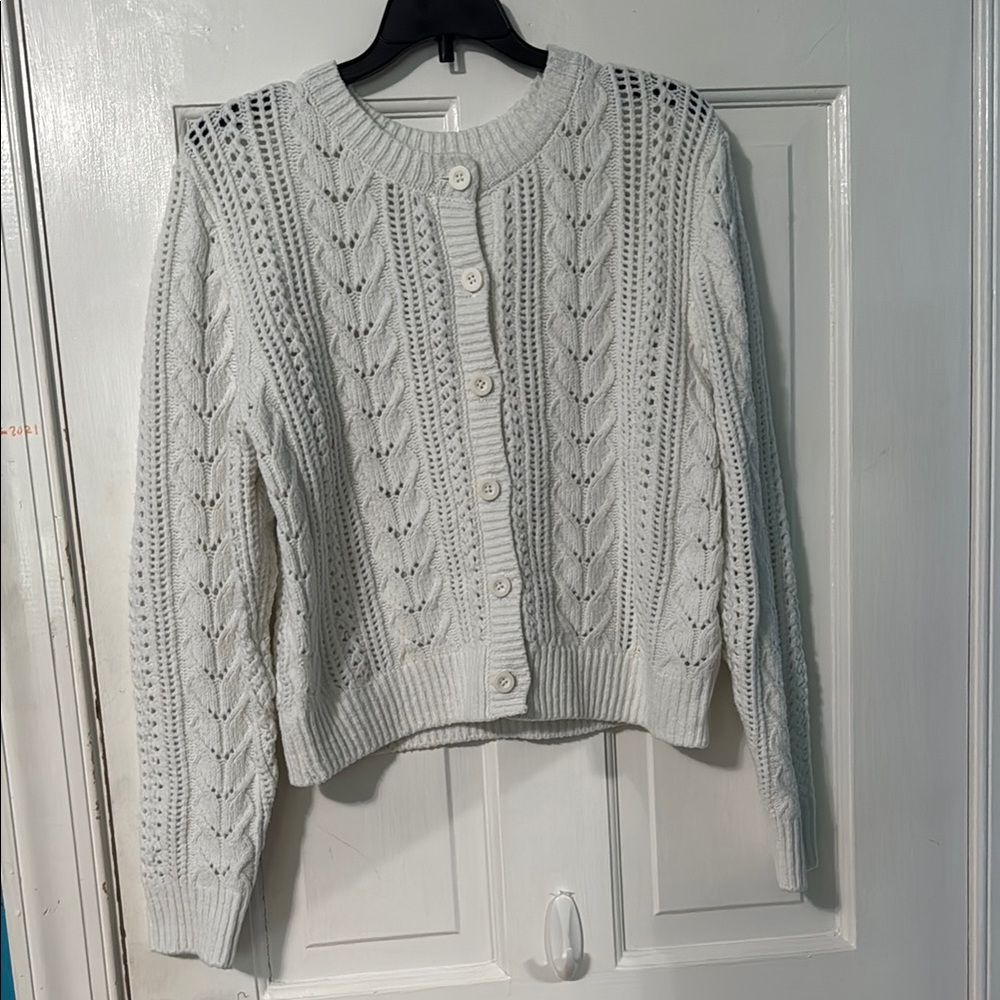 Hollister fuzzy cardigan